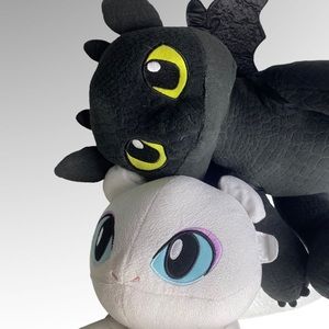 Build A Bear How To Train Your Dragon TOOTHLESS & LIGHT FURY With Wings